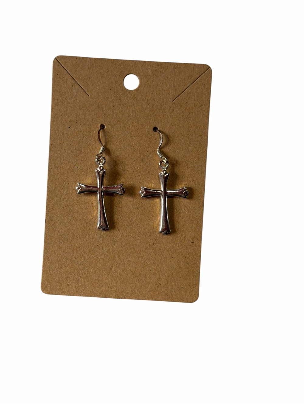Silver Cross Dangle Earrings - Classic Women’s Jewelry